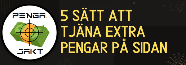 5 sätt att tjäna extra pengar på&nbsp;sidan